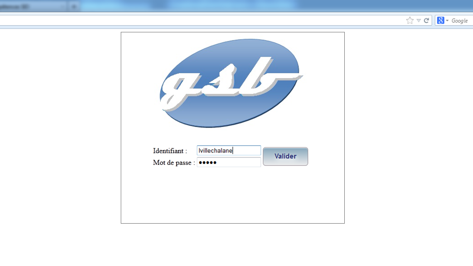 GSB CodeIgniter - Capture d'cran
