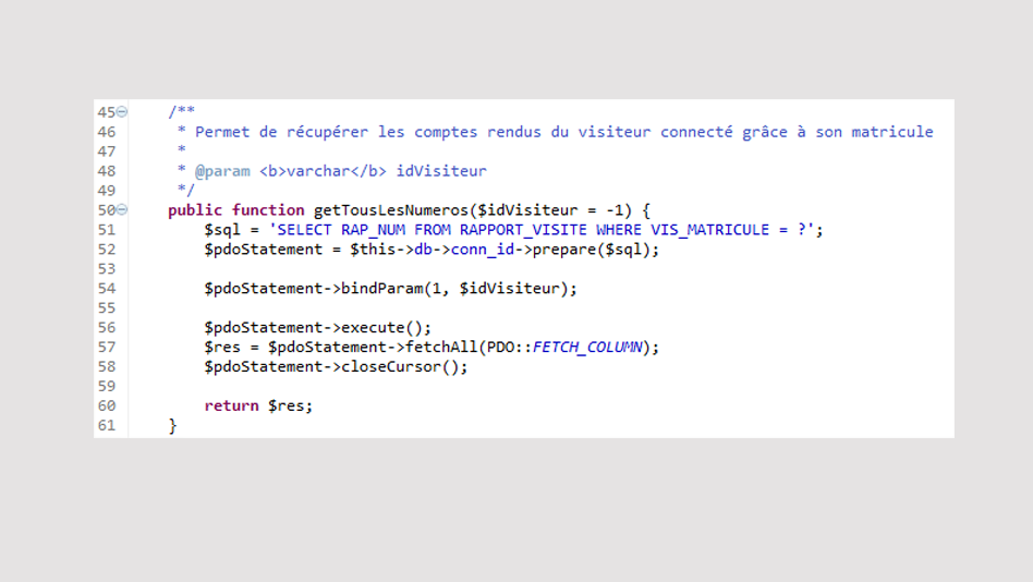 GSB CodeIgniter - Capture d'cran