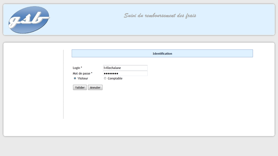 GSB Web - Page d'accueil