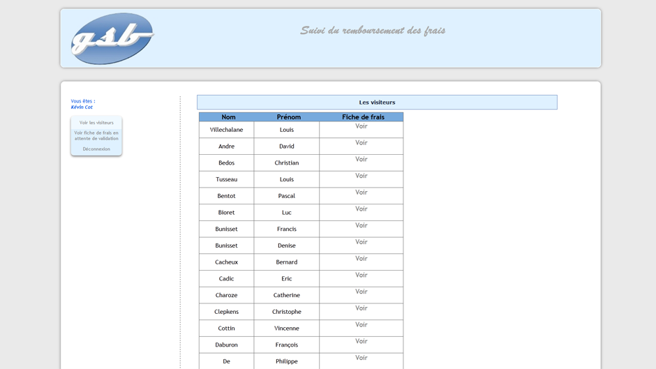 GSB Web - Page d'accueil