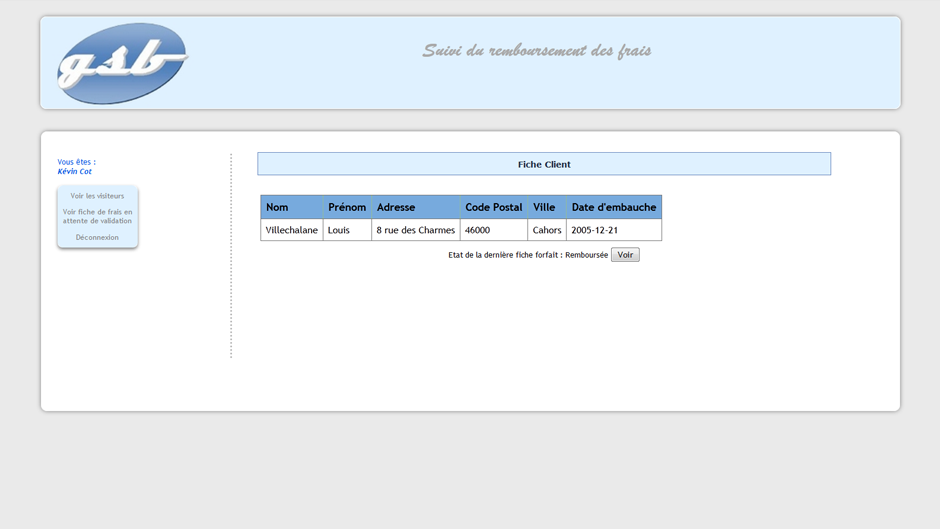 GSB Web - Page d'accueil