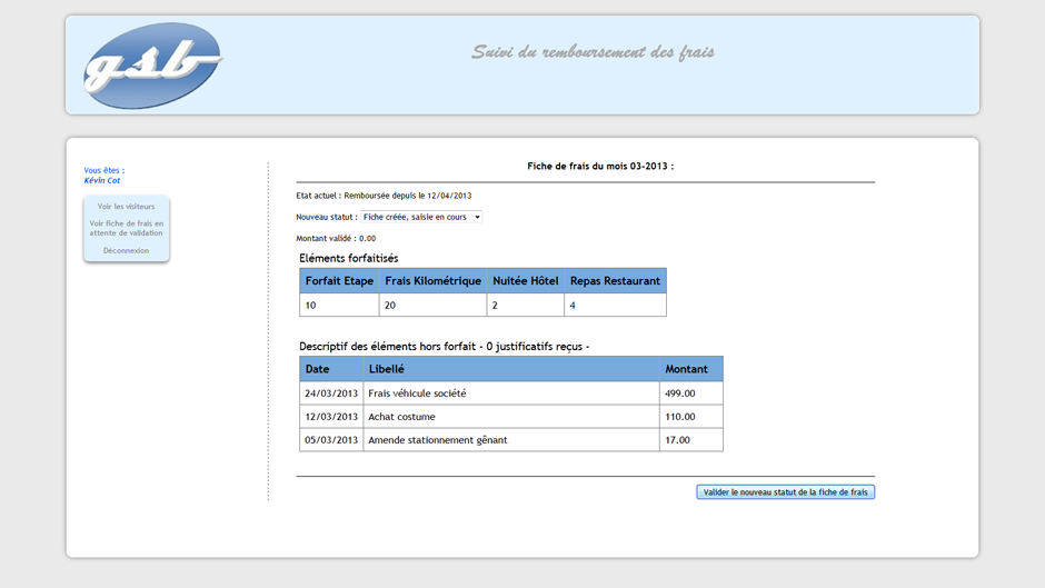 GSB Web - Page d'accueil