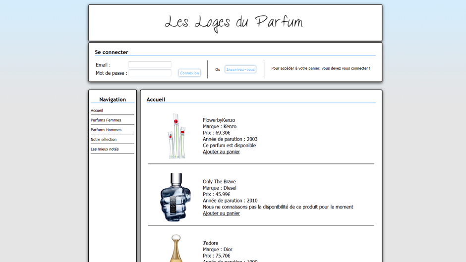 GSB Web - Page d'accueil