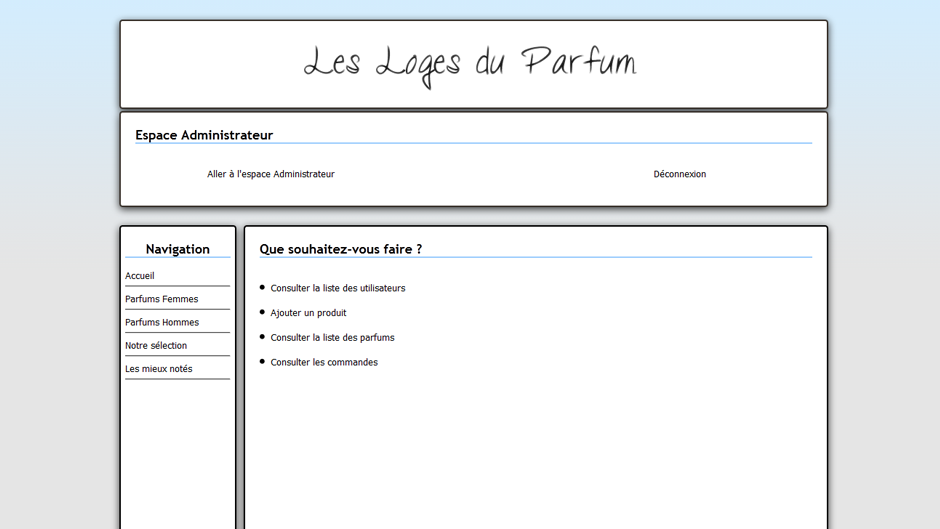 GSB Web - Page d'accueil